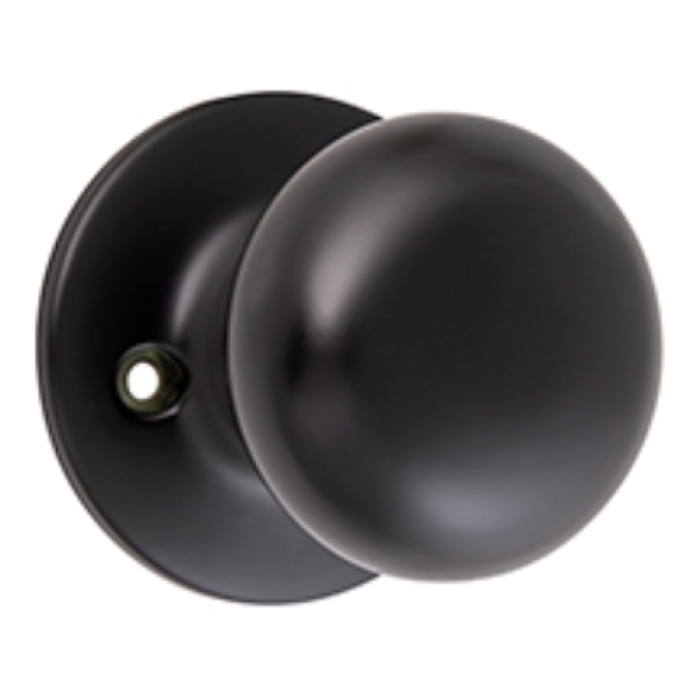 Cambridge Dummy Door Knob, Matte Black