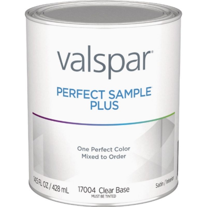 Sample Interior Latex Satin Paint, Clear