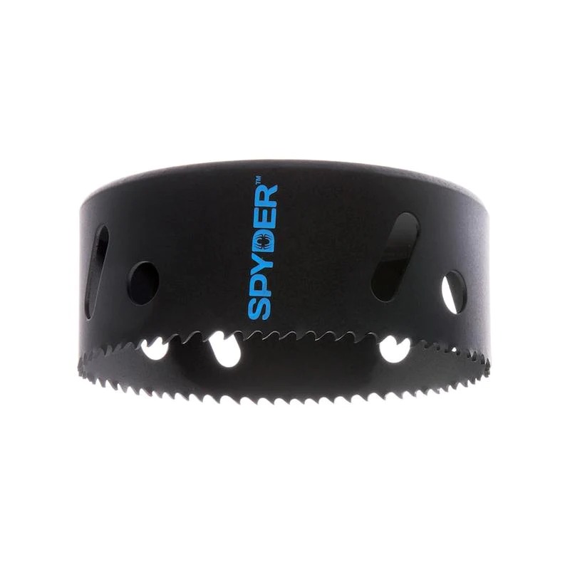 Spyder 4-3/4 Inch Bi-Metal Hole Saw for Steel, Use with Hex10, 1/2 Inch - 600100CF