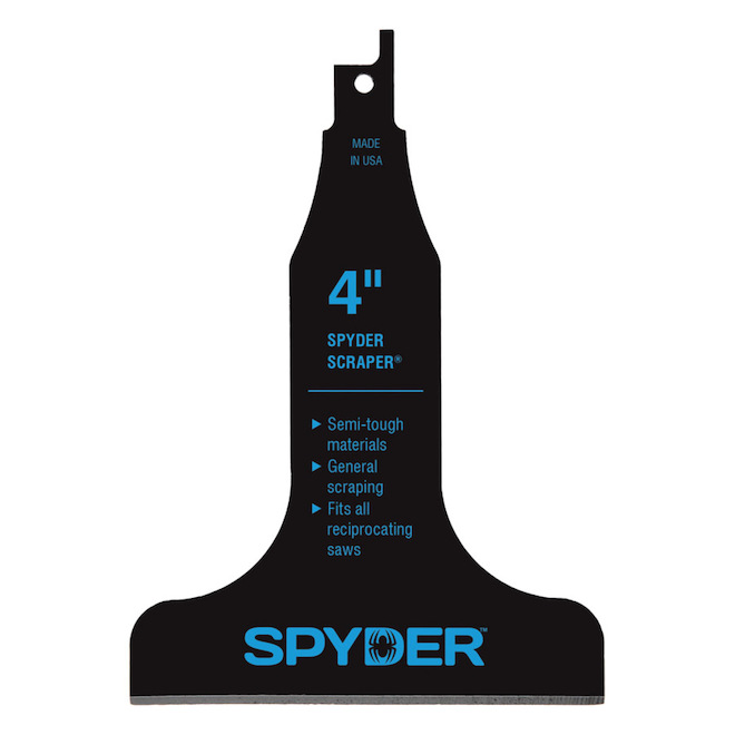 Reciprocating Saw Scraper Blade, 4 in, Bulk Pack