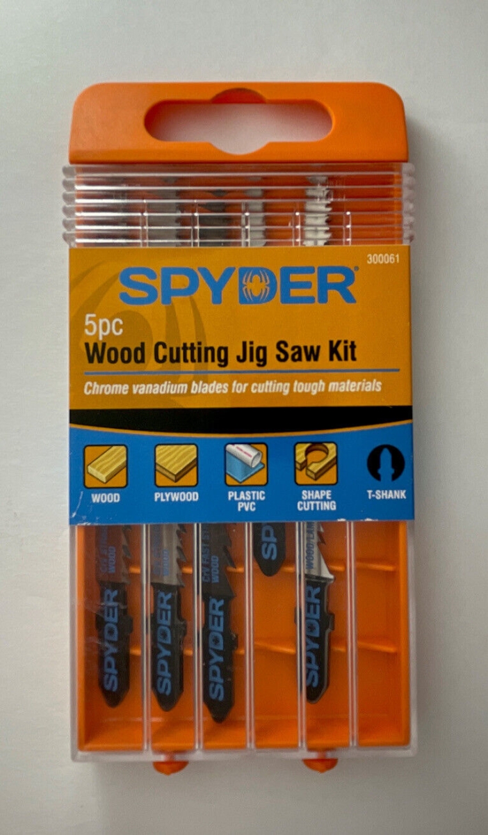 Spyder Single & Double-Sided Jig Saw Blade Set, 5 Pieces - 300061