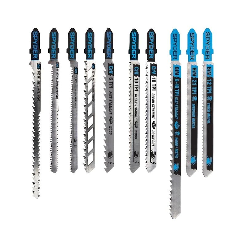 Jig Saw Set with Case Multi Material - 10 Piece