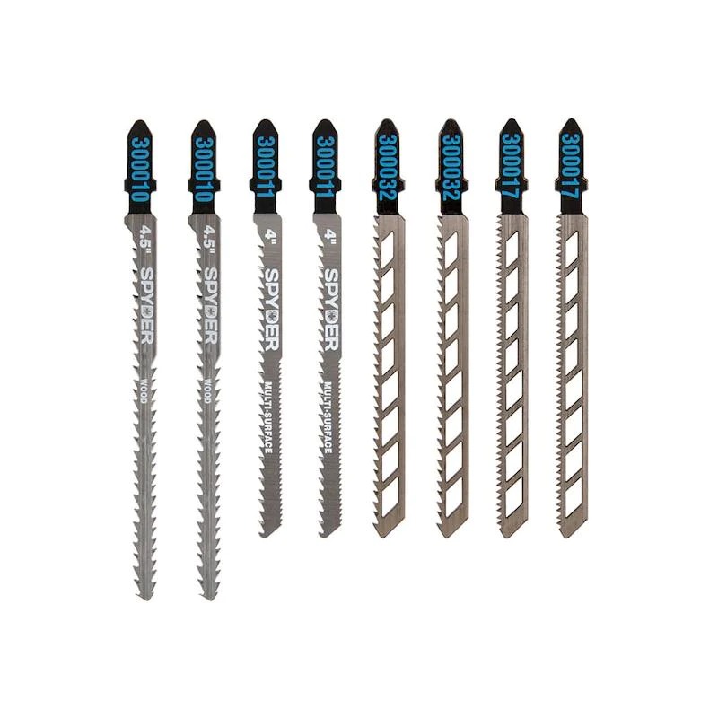 Jig Saw, Set with Case, Wood Cutting CRV, 8pc 2-Sided, Skeleton, others