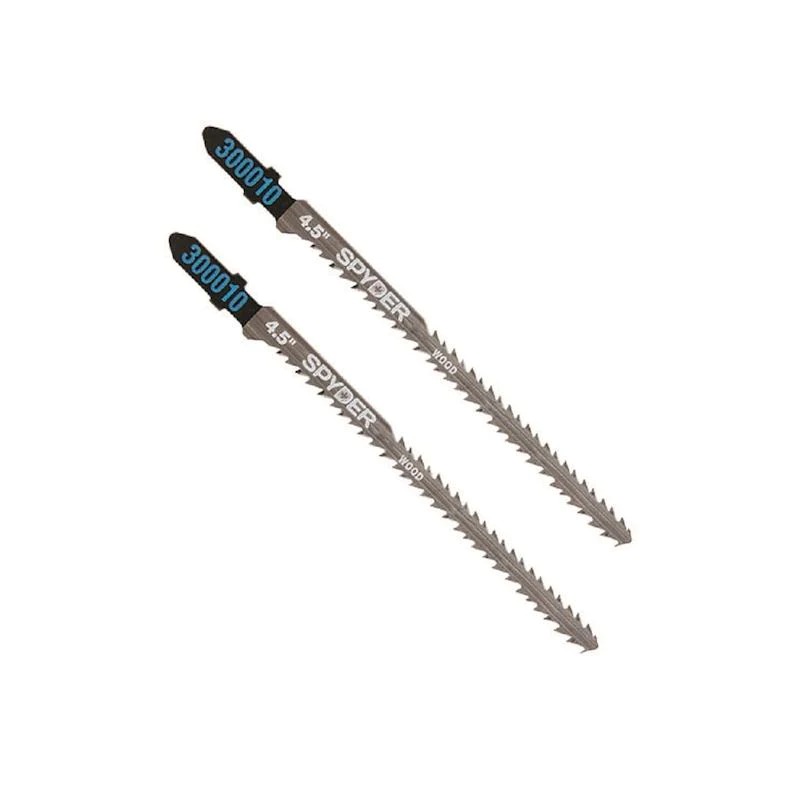 Spyder 4.5 Inch, 8 & 10-TPI, Double-Sided Jig Saw Blades for Wood, 2 Pieces - 300099