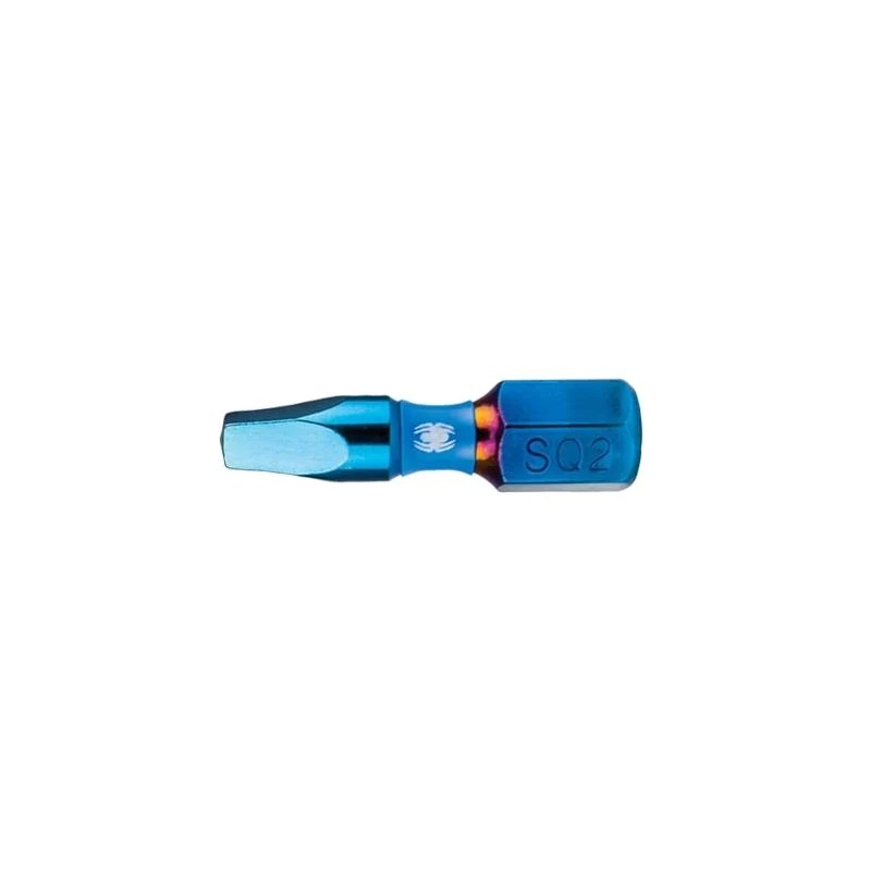 Spyder 1 Inch SQ2 Impact Driver Bit, 5 Pieces - 19085