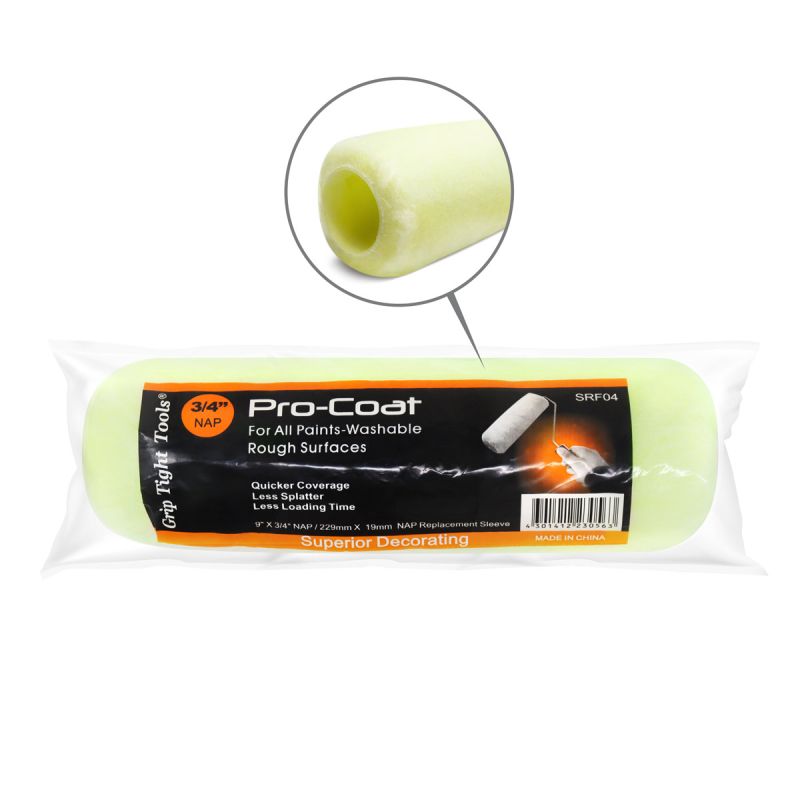 9 in. Professional Paint Roller Cover with 0.75 in. Nap