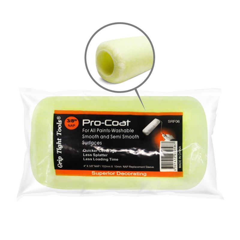 4 in. Professional Paint Roller Cover with 0.37 in. Nap