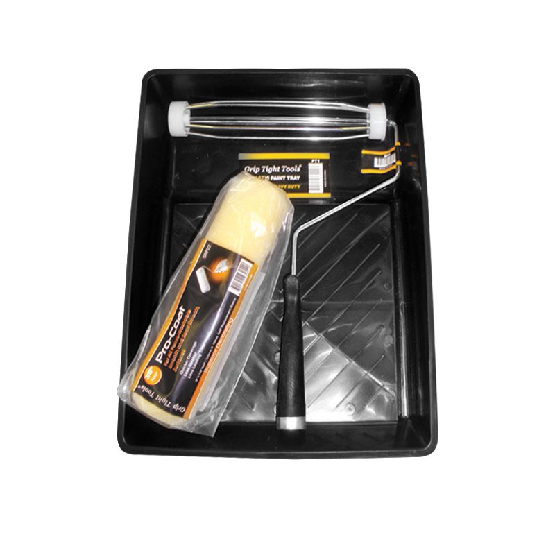 9 in. Plastic Paint Tray Set - 3 Piece
