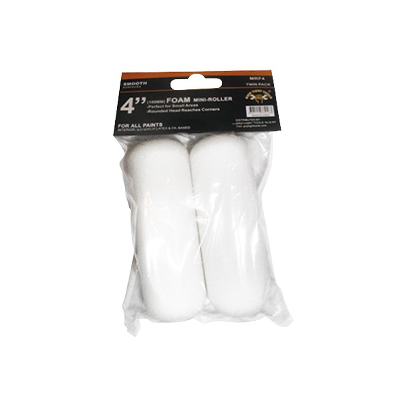 4 in. Foam Paint Roller Cover Refill - Pack of 2