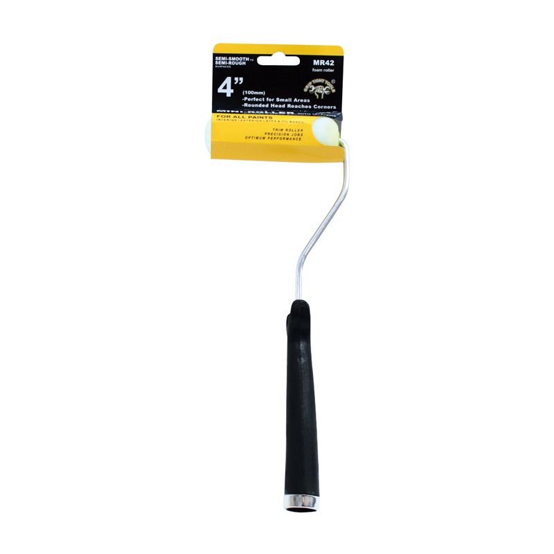 4 x 10 in. Handle Mini Paint Roller Frame with Foam Roller Cover