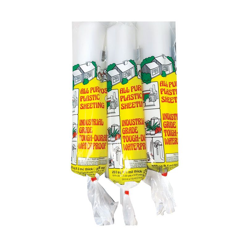 DCL03 10 x 25 ft. 3 Mil Plastic Drop Cloth