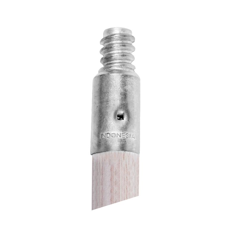WH03 0.93 in. Dia x 60 in. Metal Tip Threaded Hardwood Broom & Roller Handle
