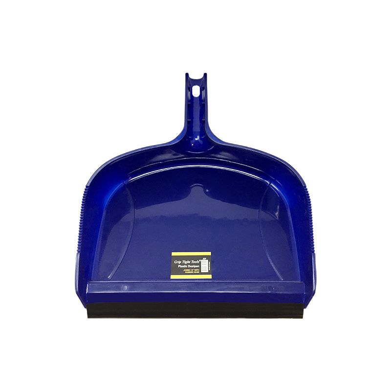 13 in. Jumbo Plastic Dust Pan with Rubber Lip