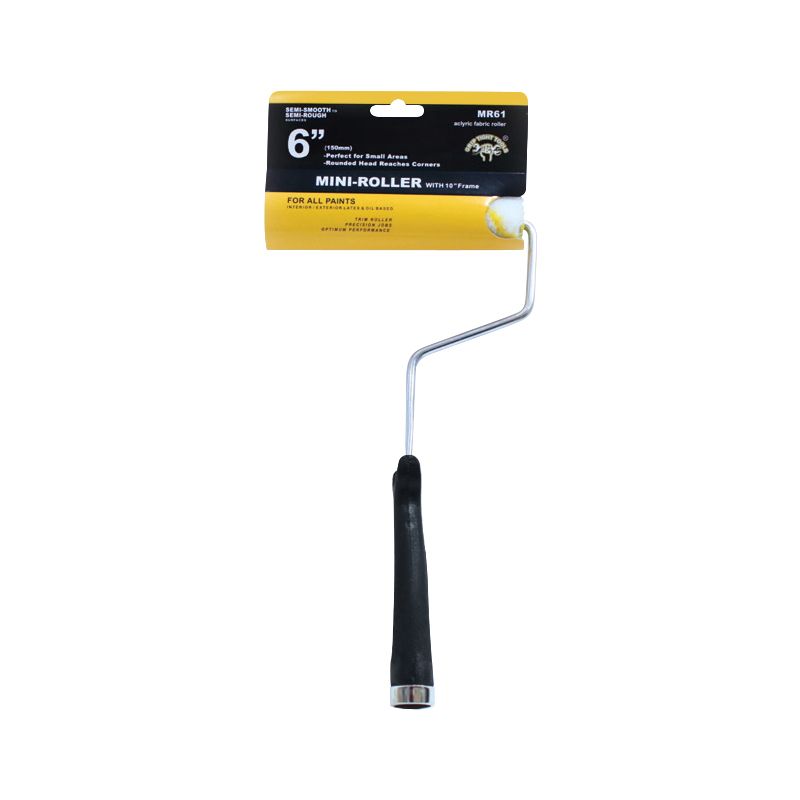 6 x 10 in. Handle Mini Paint Roller Frame with Fabric Roller Cover