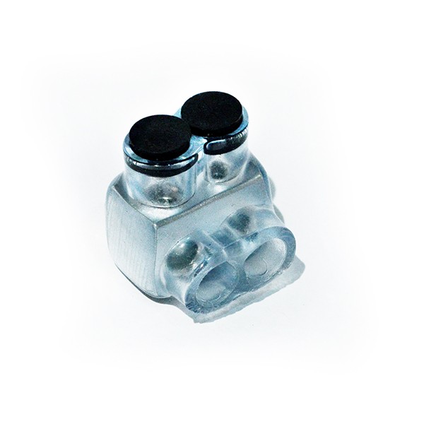 2-Port Clear Multi-Tap Pre-Insulated Connector, 4-14 AWG, Bag