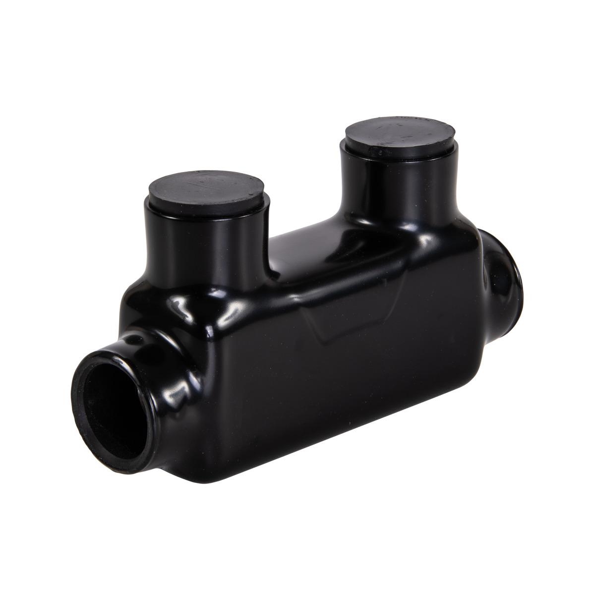 ISR-1-0B Polaris Insert 2-Port Black Multi-Tap Pre-Insulated Connector, In-line Splice