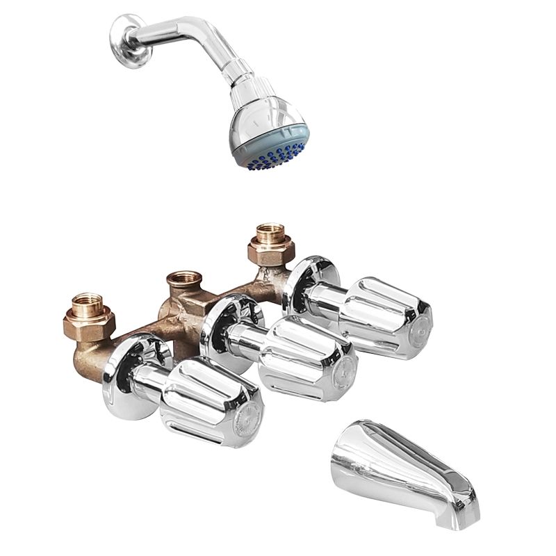 3 Handle Tub & Shower Faucet