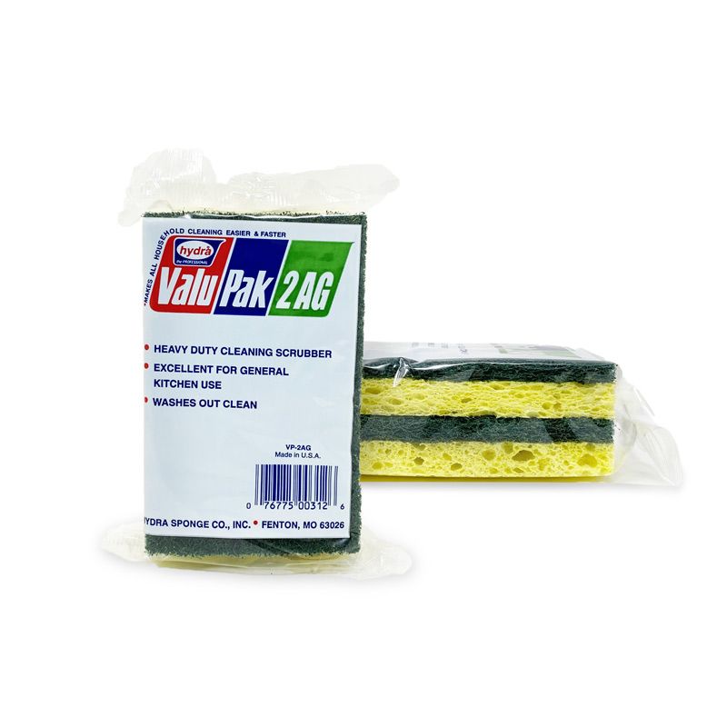 VP2AG Classic Kitchen Sponge with Scrub Side - Pack of 2