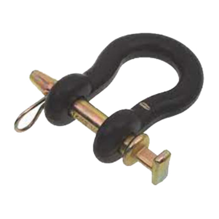 0.875 x 3.25 in. Straight Clevis, Black Powder Coated