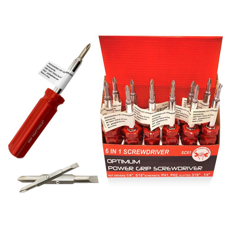 SC61 Professional 6 in 1 Screwdriver Set