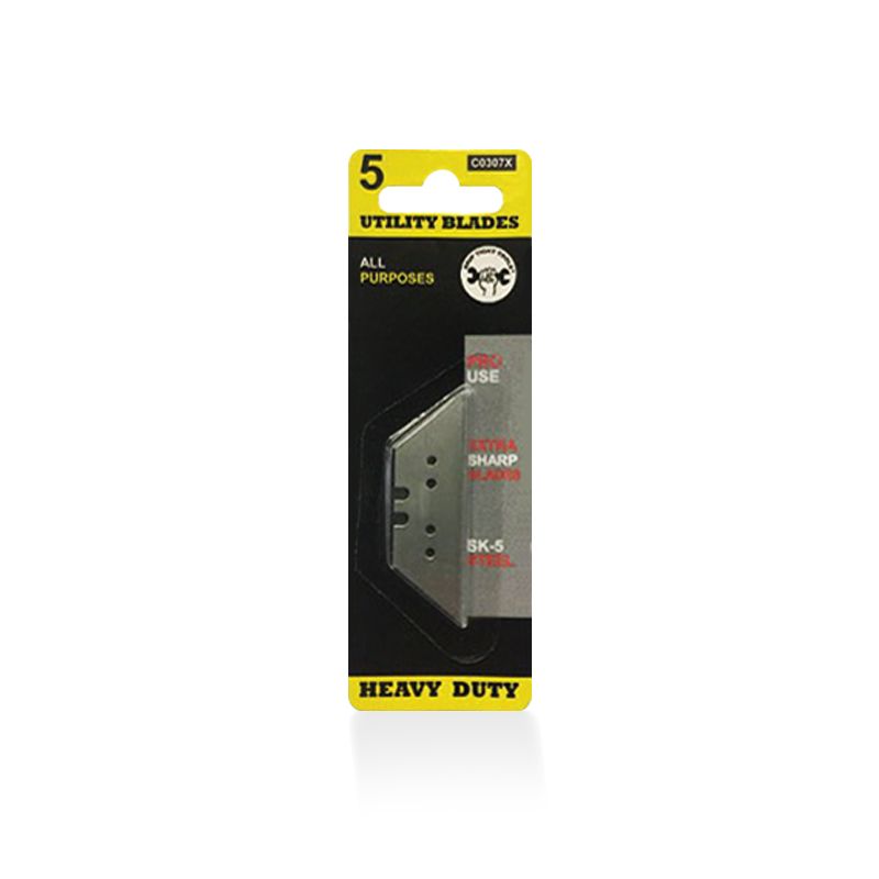 Professional Sharp Edge Utility Blades - Pack of 5