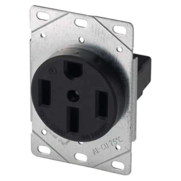 Picture of Cooper Wiring Device AH1258BK-F 50A Range Receptacle