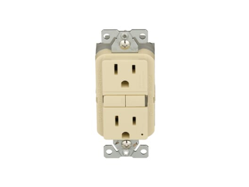 15A 125V Self Test Duplex, Ivory