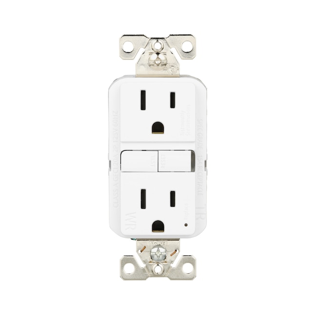TWRGF15W 15A Self Test Tamper Resistant GFCI, White