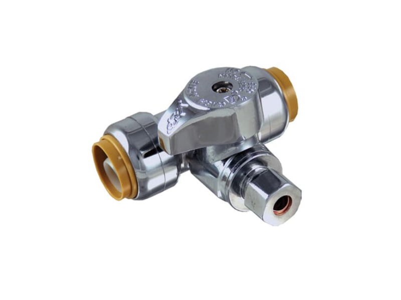 0.5 x 0.5 x 0.25 in. Compression Stop Brass Fitting