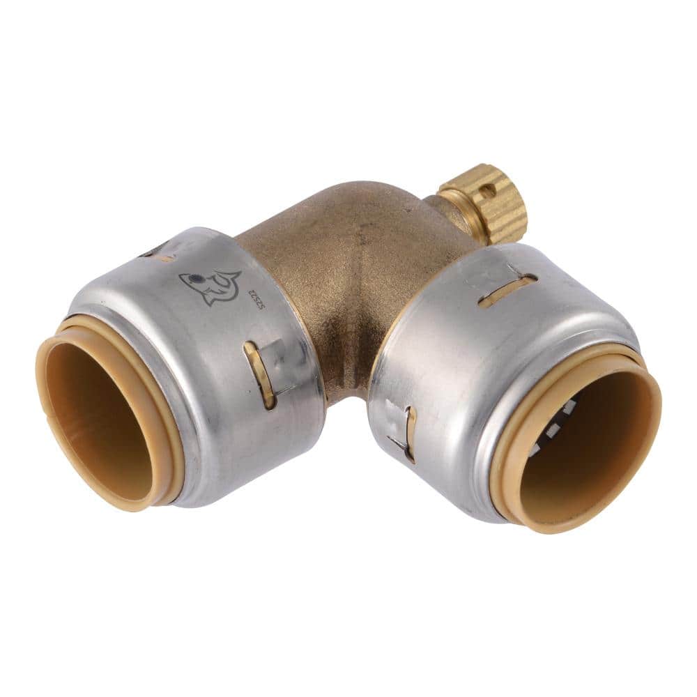 0.75 in. Brass Elbow with Drain