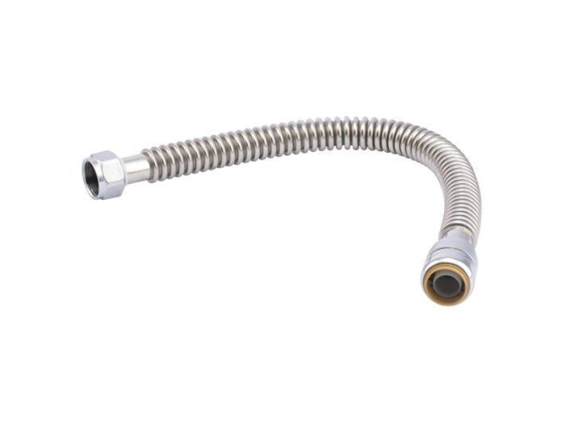 SharkBite 3/4 in. Push Fit X 3/4 in. D FIP 18 in. Stainless Steel Water Heater Supply Connector