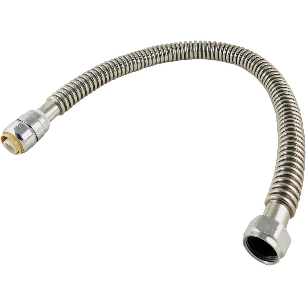 3/4'' SB x 3/4'' FIP x 24'' L Corrugated Stainless Steel Flexible Water Heater Connector