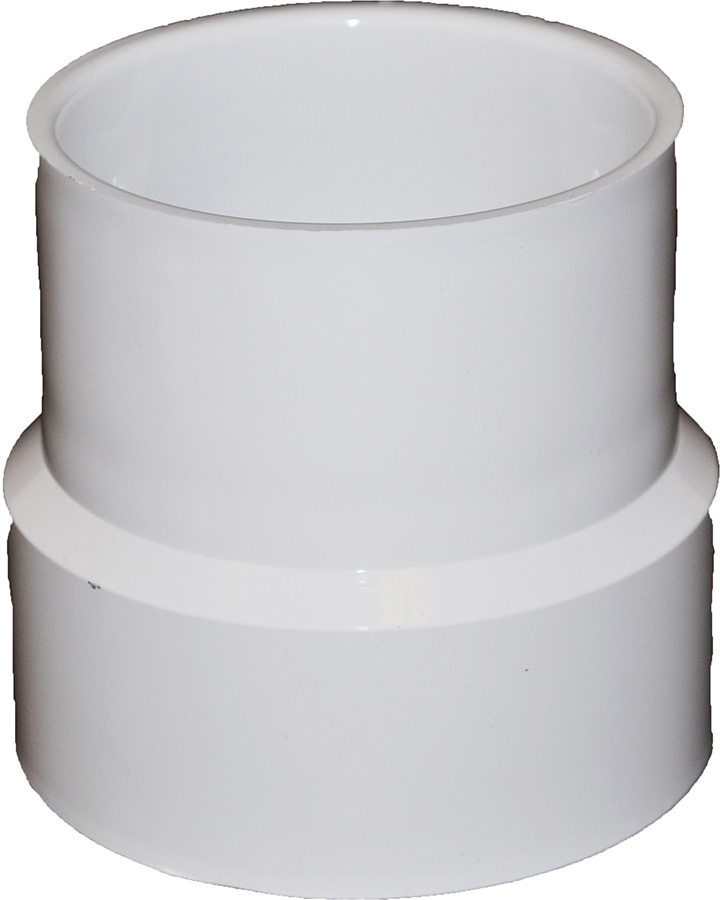 V-2066 6 in. PVC S-D x DWV Adaptor Coupling, White