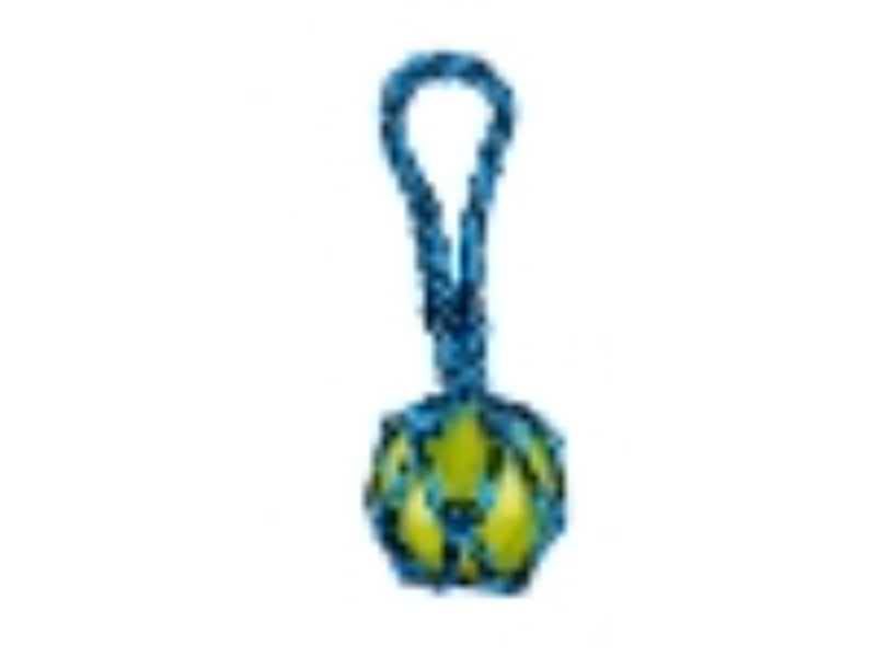 Picture of Boss Pet US2044 19 Paracord Rope Tug with Squeaky Ball Toy&#44; Blue