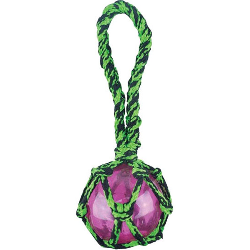 Picture of Boss Pet Products US2044 43 Paracord Rope Tug with Squeaky Ball Pet Toy&#44; Green