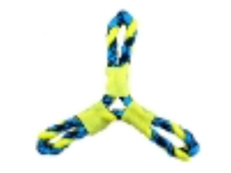 Picture of Boss Pet US2049 99 Paracord Rope Twisted Tri-flyer Toy&#44; Yellow