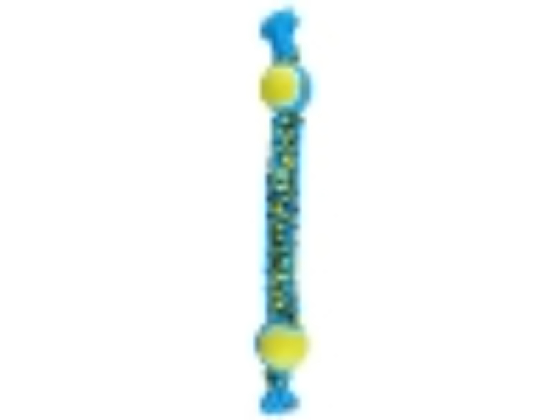 Picture of Boss Pet US2056 99 Paracord Rope Double Ball Rough Tug Toy&#44; Yellow