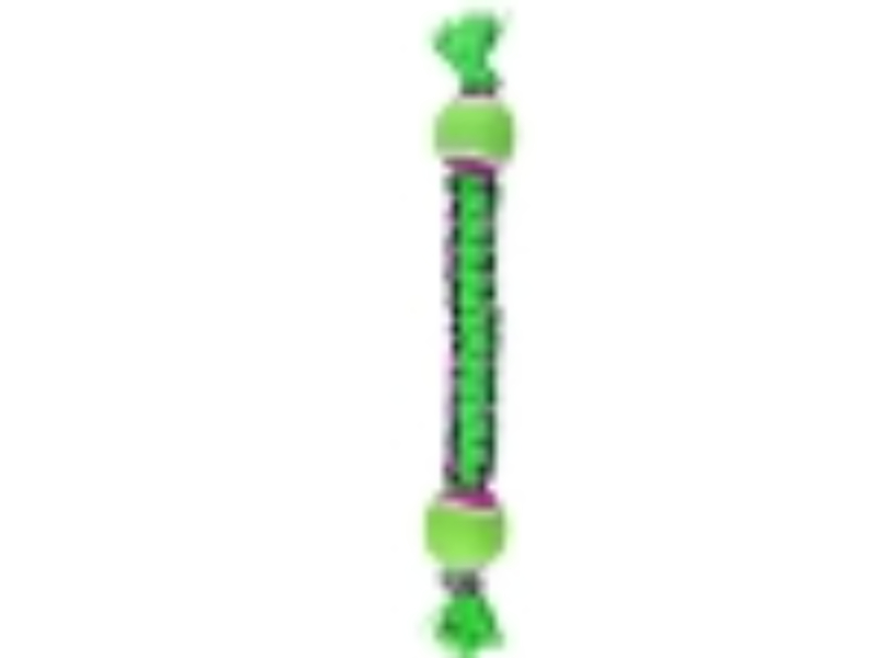 Picture of Boss Pet US2056 43 Paracord Rope Double Ball Tug Toy&#44; Green