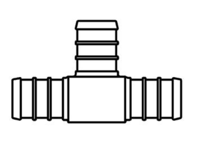 XPT444 0.75 in. Pex Polyalloy Tee