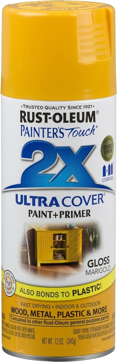 12 oz Painters Touch 2X Spray Paint, Gloss Marigold
