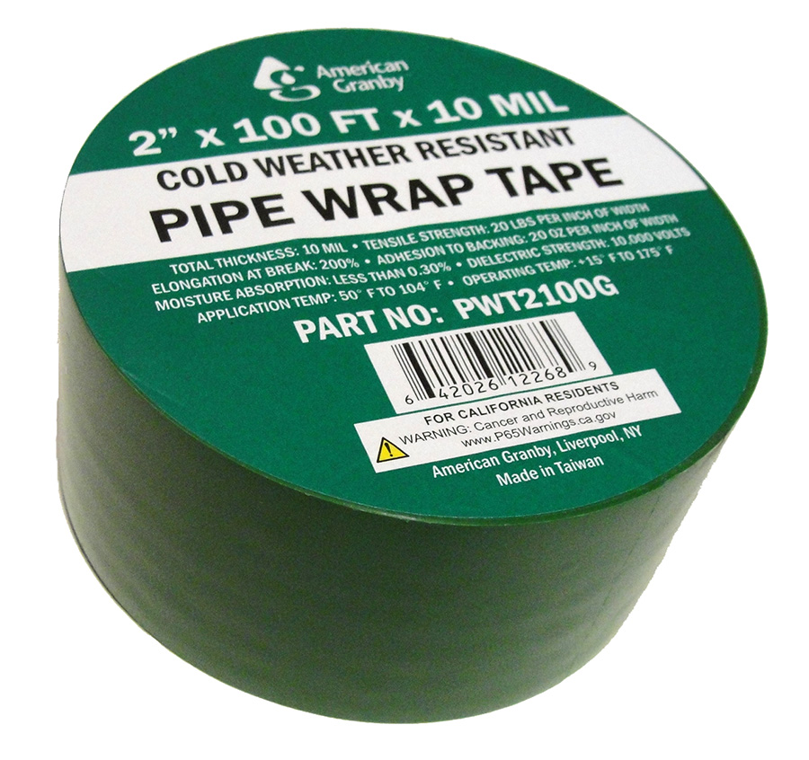 2 in. x 100 ft. x 10 Mil Pipe Wrap Tape, Green