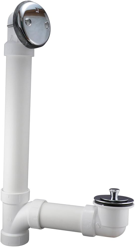 1.5 in. SCH40 PVC Roller Ball Bath Drain, Polished Chrome