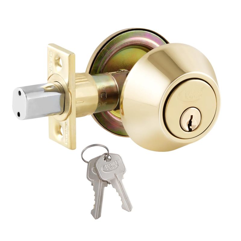 Brass Single Cylinder Deadbolt Mobile Home Lock