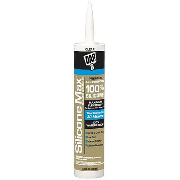 10.1 oz Silicone Max All Purpose Adhesive Sealant, Clear