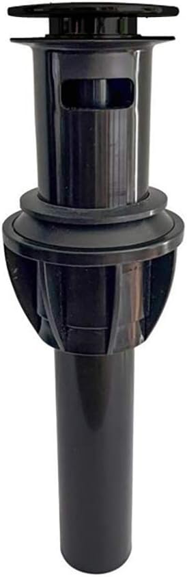 1.25 in. Push Button with Overflow, Matte Black