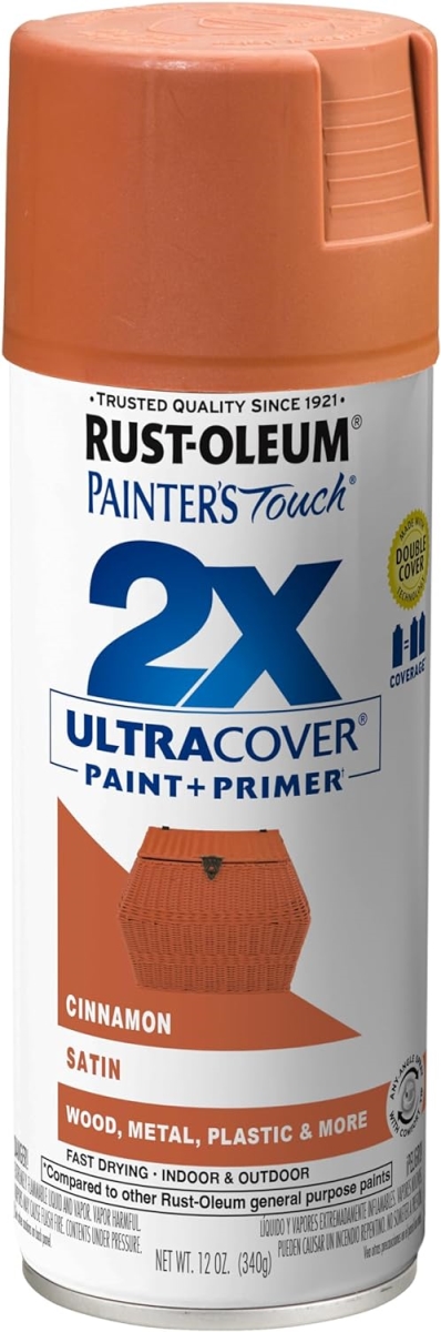 12 oz Painters Touch 2X Spray Paint, Satin Cinnamon