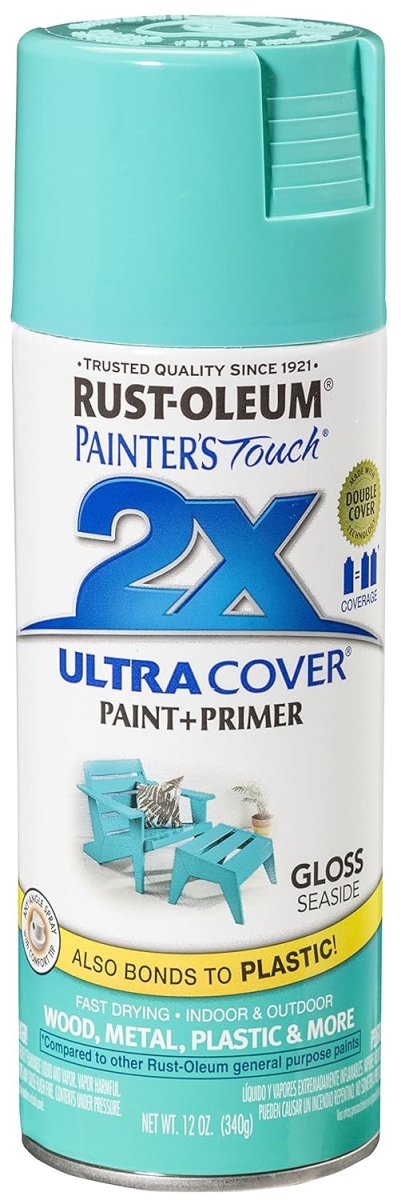 12 oz Painters Touch 2X Spray Paint, Gloss Seaside