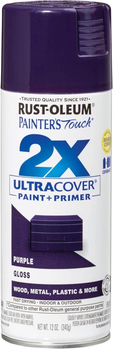 12 oz Painters Touch 2X Spray Paint, Gloss Purple