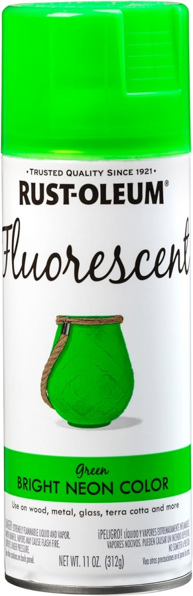 11 oz Paint Specialty Spray Paint, Fluorescent Green
