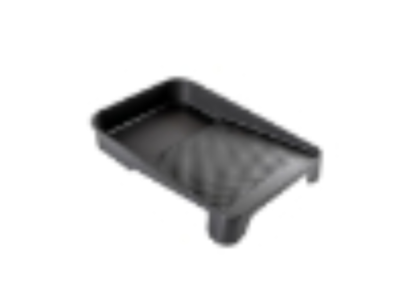 9 in. Plastic Dimple Tray, Black